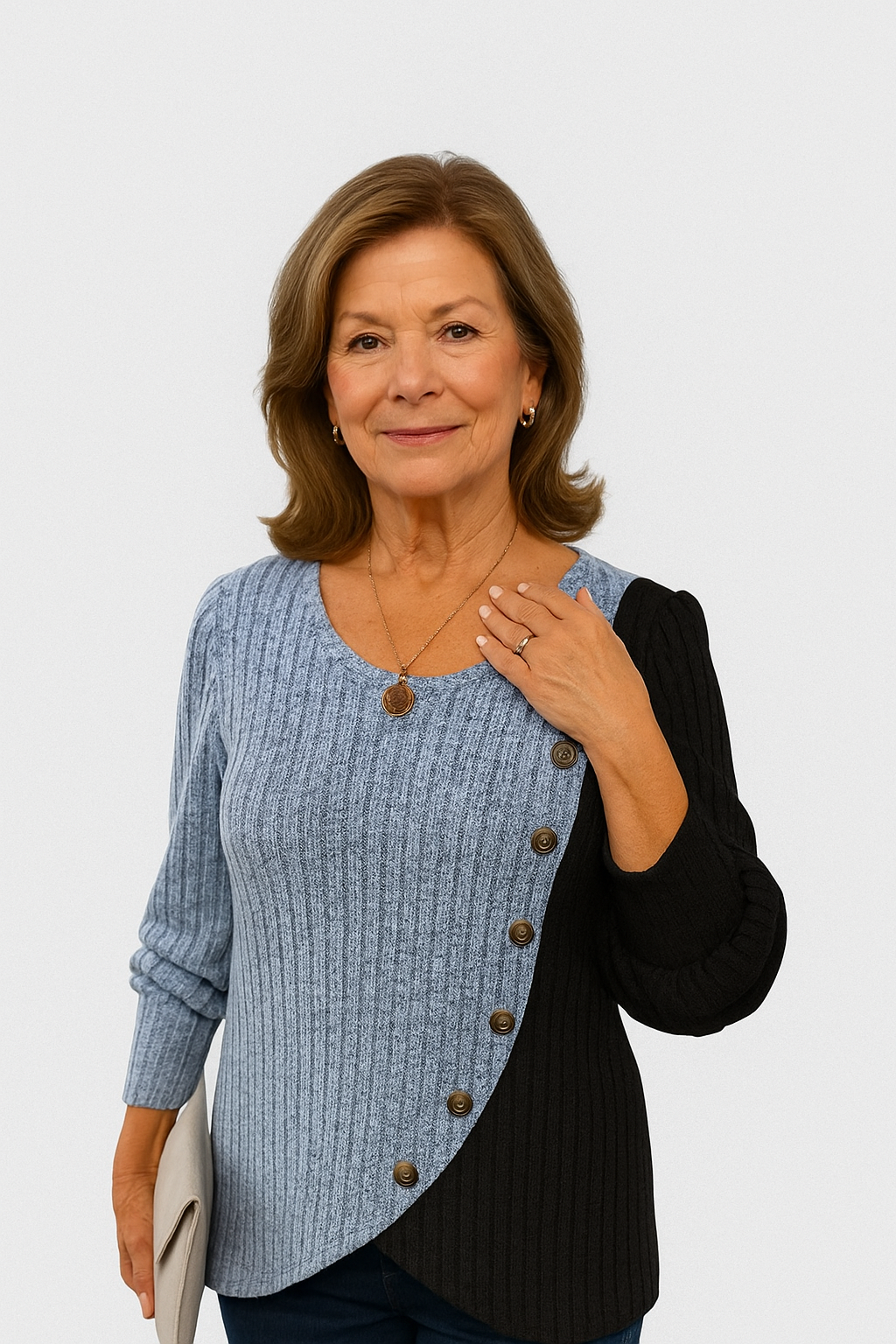 KAIA CASUAL KNIT LONGSLEEVE