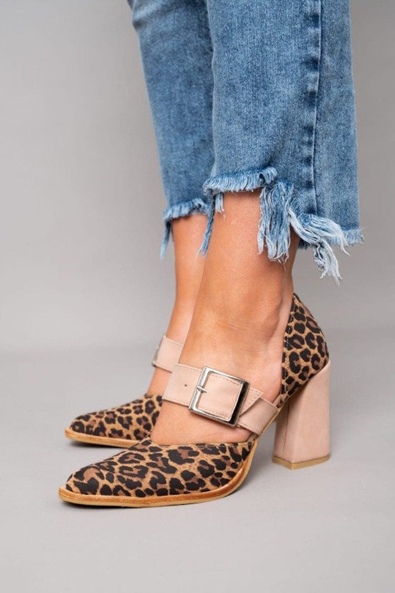 Lydia | Leopard Suede Heels