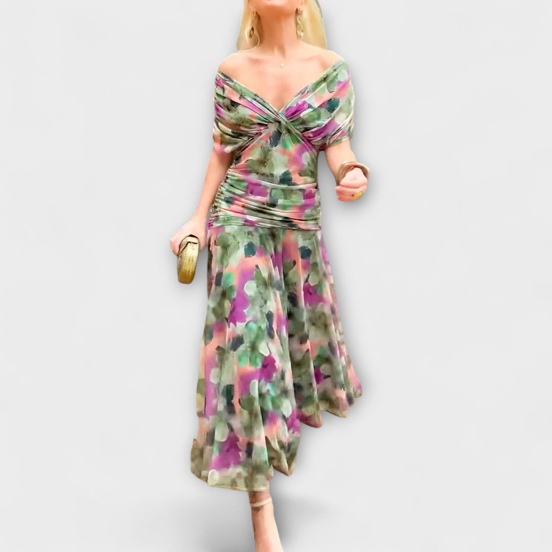 Aurora - Stylish V-Neck Maxi Dress