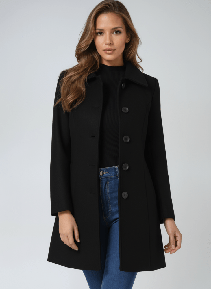 Helena | Women's Winter Coat with One Button