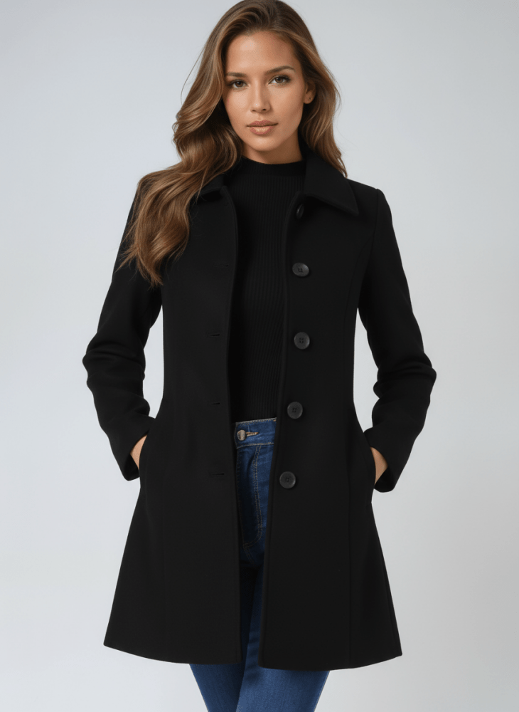Helena | Women's Winter Coat with One Button