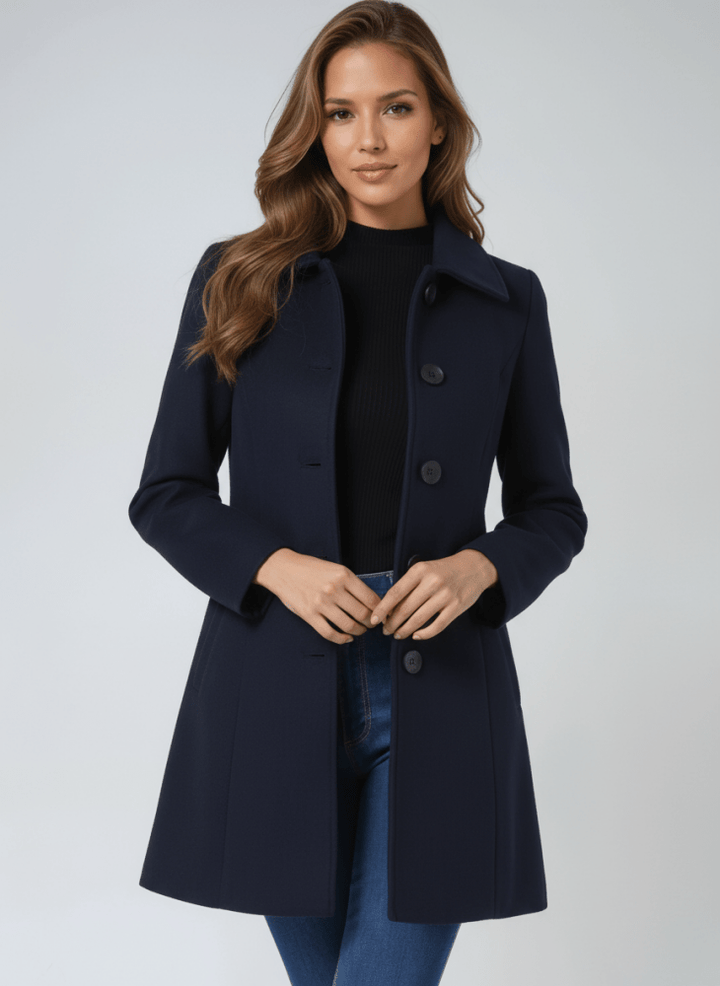 Helena | Women's Winter Coat with One Button