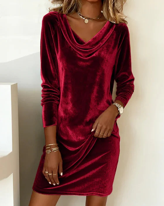 Frosina – Flared Velvet Dress