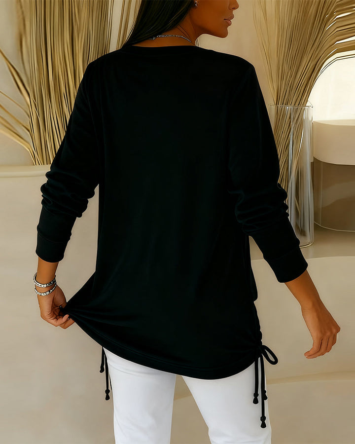 Karen - Two-Tone Sequin Top Effect Two-in-One