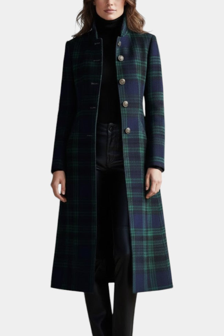 Noelle™ | Timeless Plaid Elegant Coat