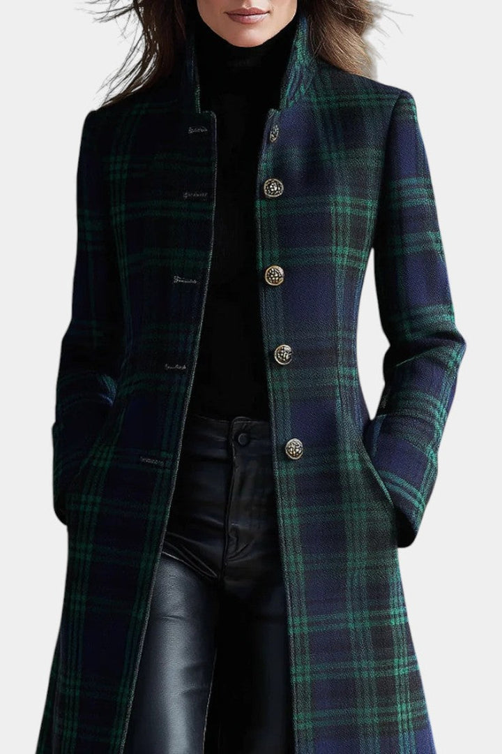 Noelle™ | Timeless Plaid Elegant Coat