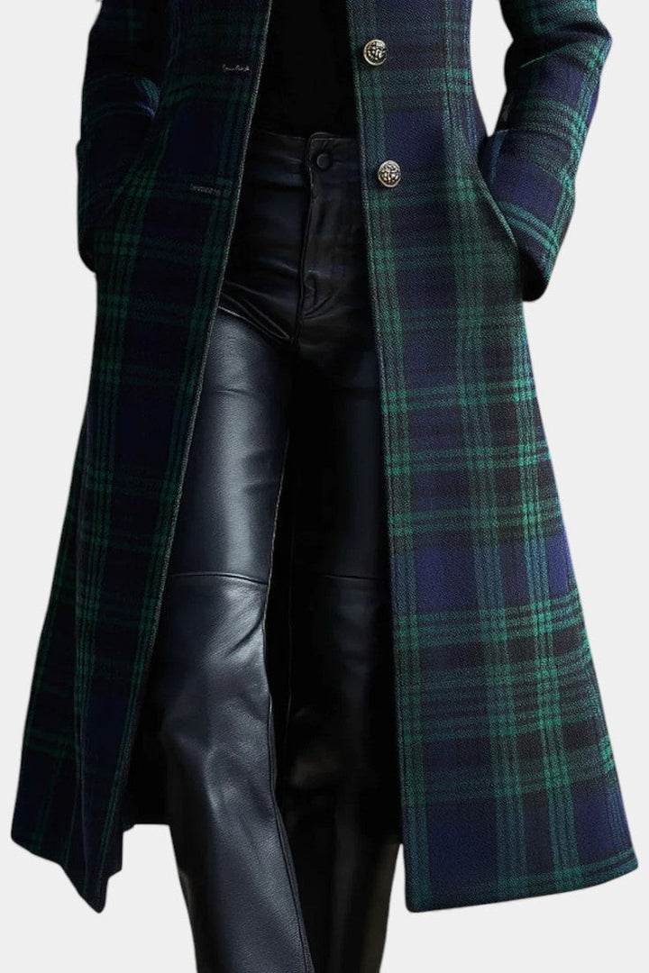 Noelle™ | Timeless Plaid Elegant Coat
