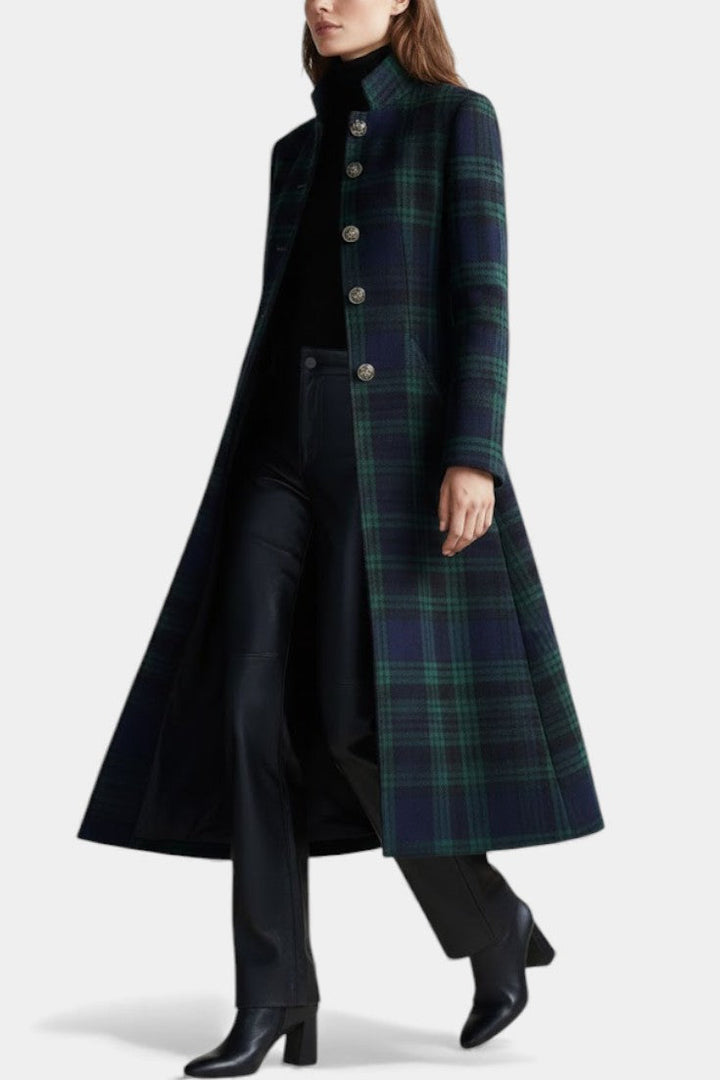 Noelle™ | Timeless Plaid Elegant Coat